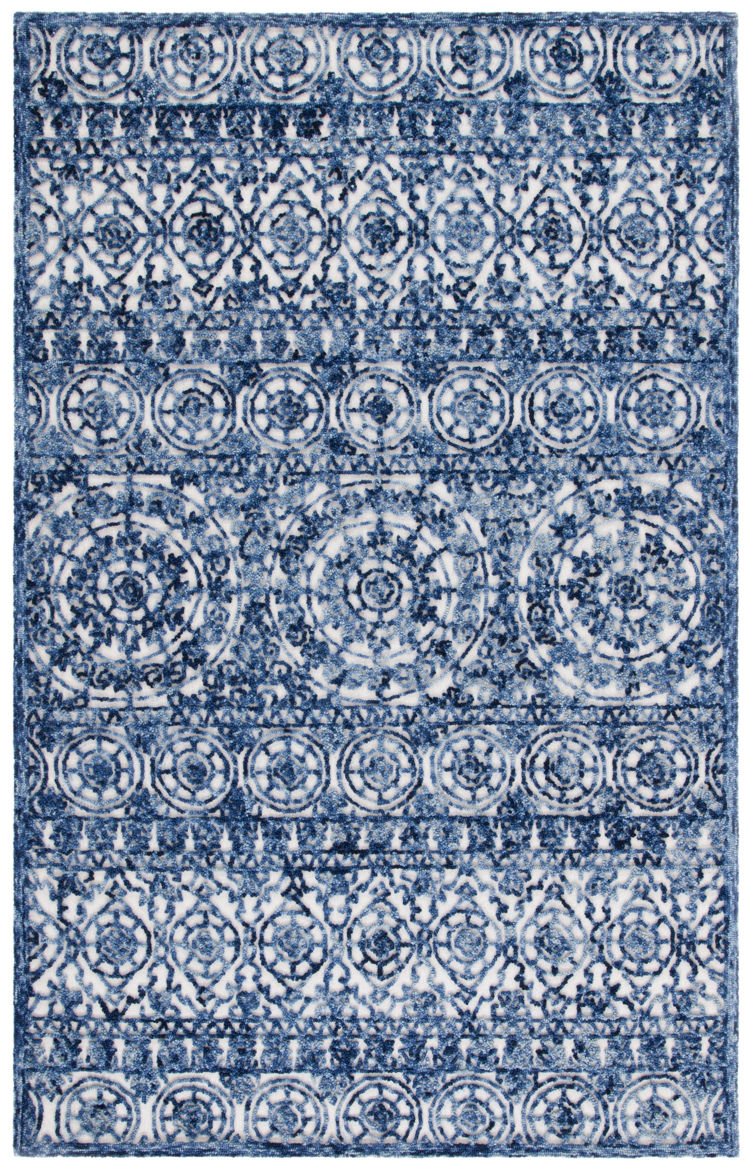Safavieh Trace Trc701N Navy/Ivory Rugs.