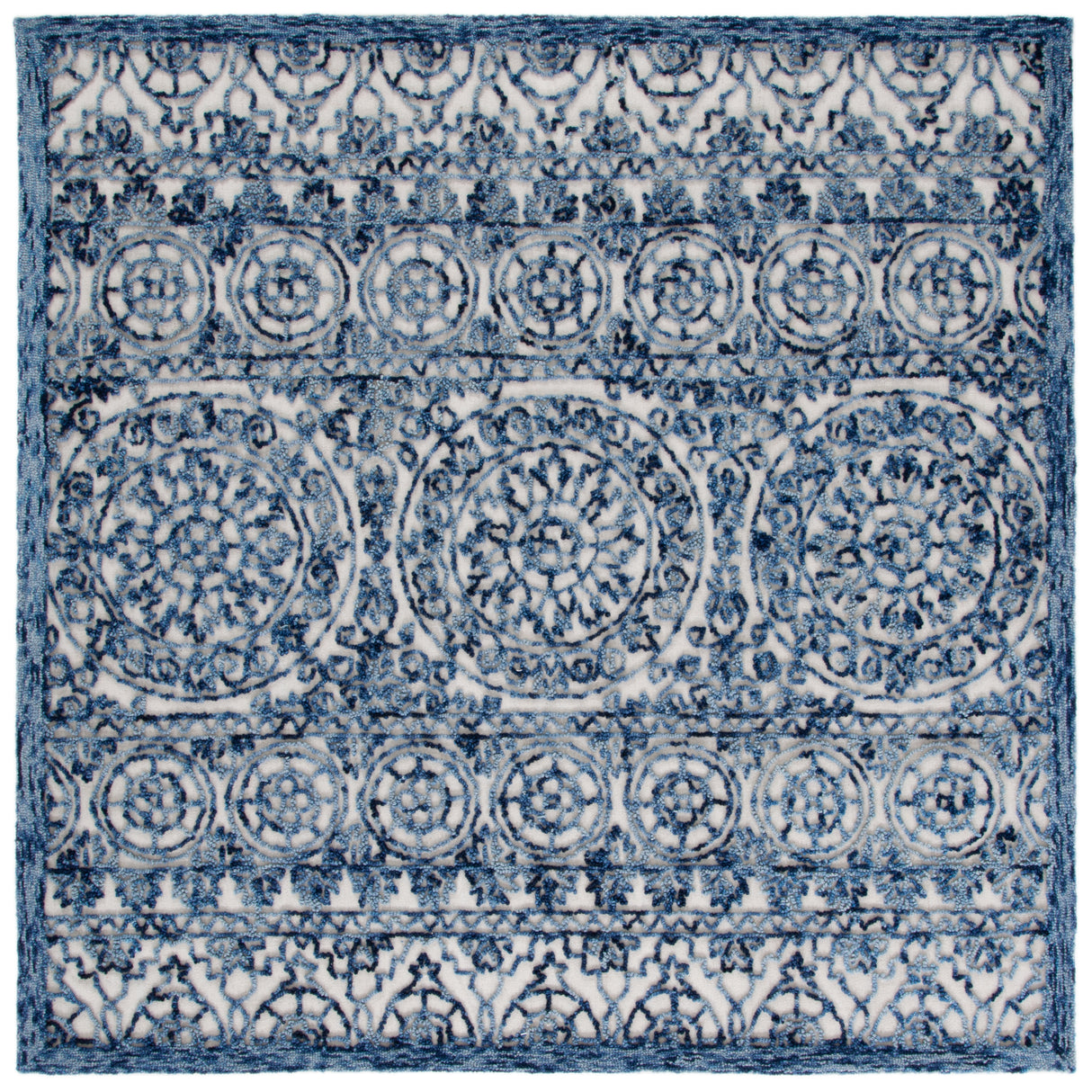 Safavieh Trace Trc701N Navy/Ivory Rugs.