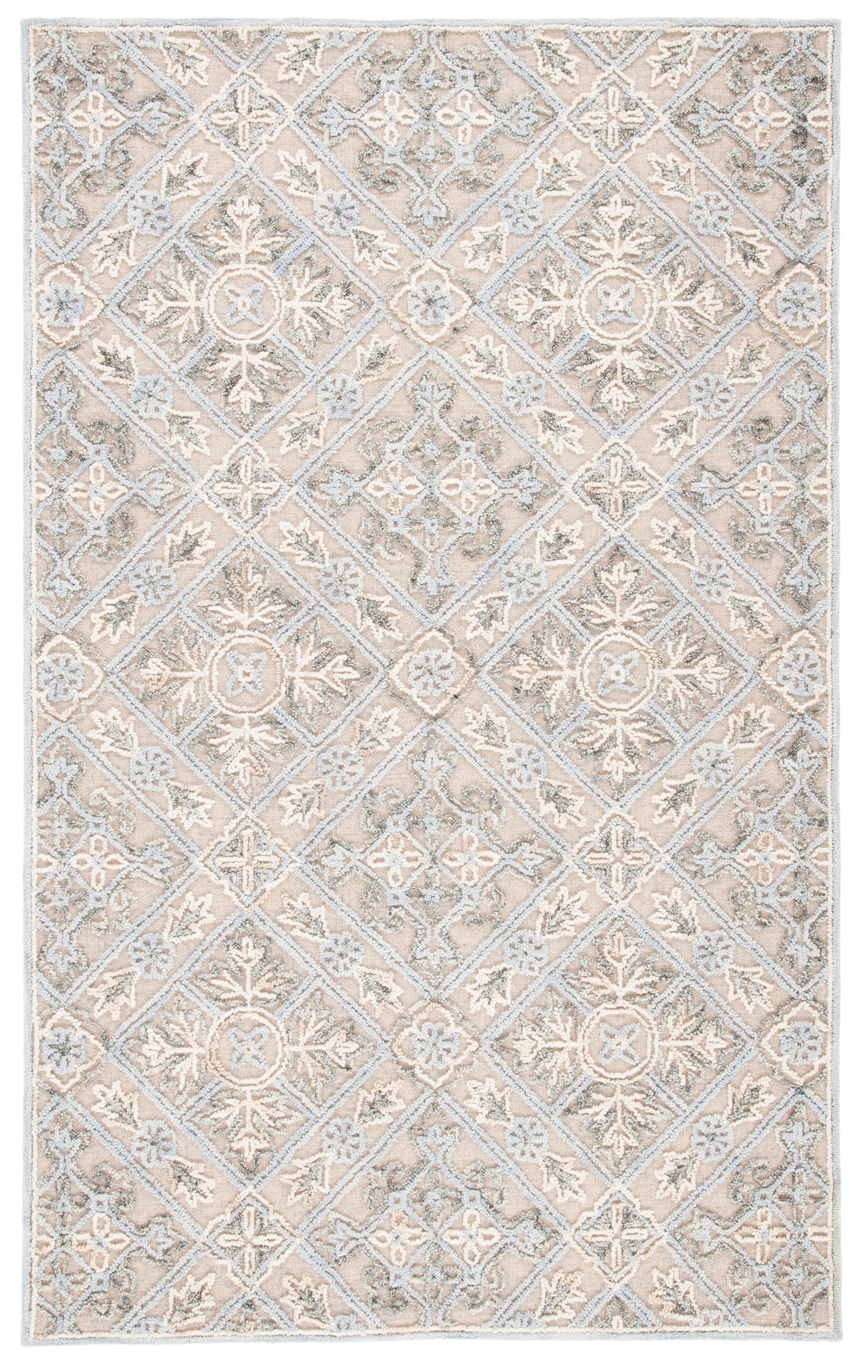 Safavieh Trace Trc802B Beige/Silver Rug.