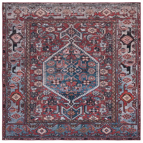 Safavieh Machine Washable Tucson Tsn126P Rust/Blue Rug.