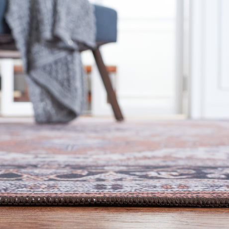 Safavieh Machine Washable Tucson Tsn128P Rust/Navy Rug.