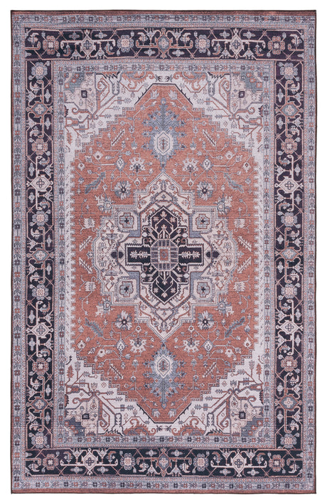 Safavieh Machine Washable Tucson Tsn128P Rust/Navy Rug.