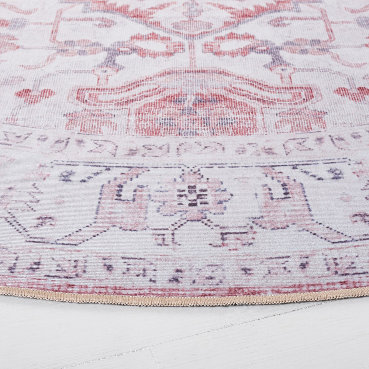 Safavieh Machine Washable Tucson Tsn129B Beige/Rust Rug.