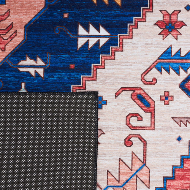 Safavieh Machine Washable Tucson Tsn133P Rust/Blue Rug.