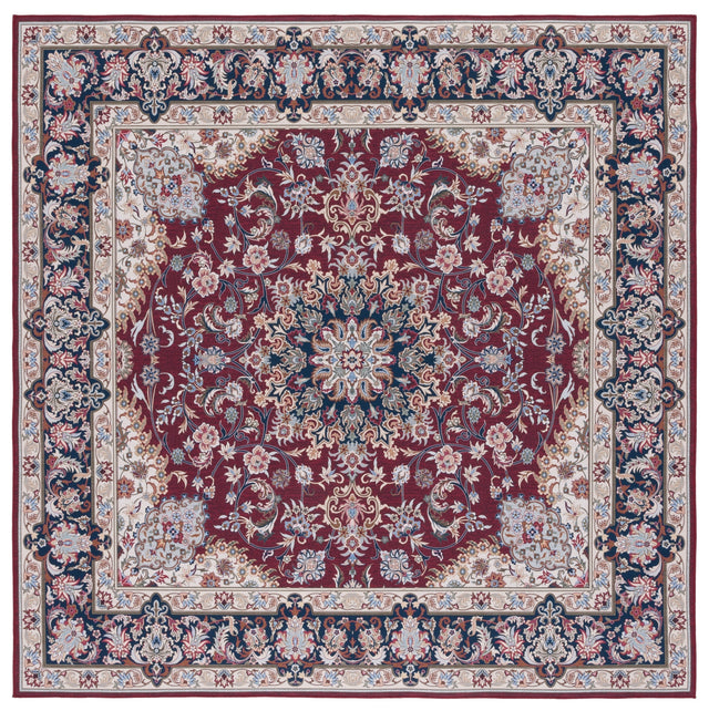 Safavieh Machine Washable Tucson Tsn135Q Red/Navy Rug.