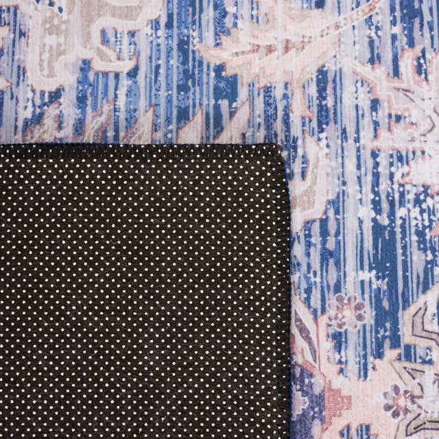 Safavieh Machine Washable Tucson Tsn137M Blue/Charcoal Rug.