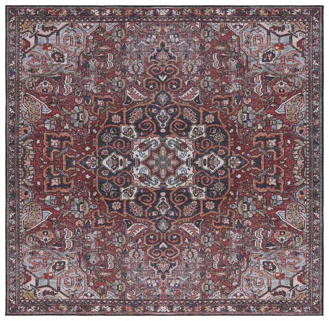 Safavieh Machine Washable Tucson Tsn138Q Red/Blue Rug.