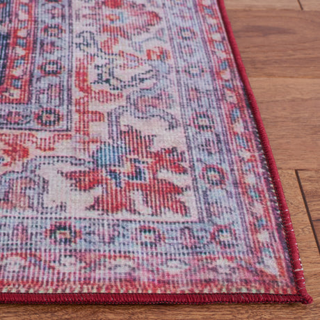 Safavieh Machine Washable Tucson Tsn140Q Red/Beige Rug.