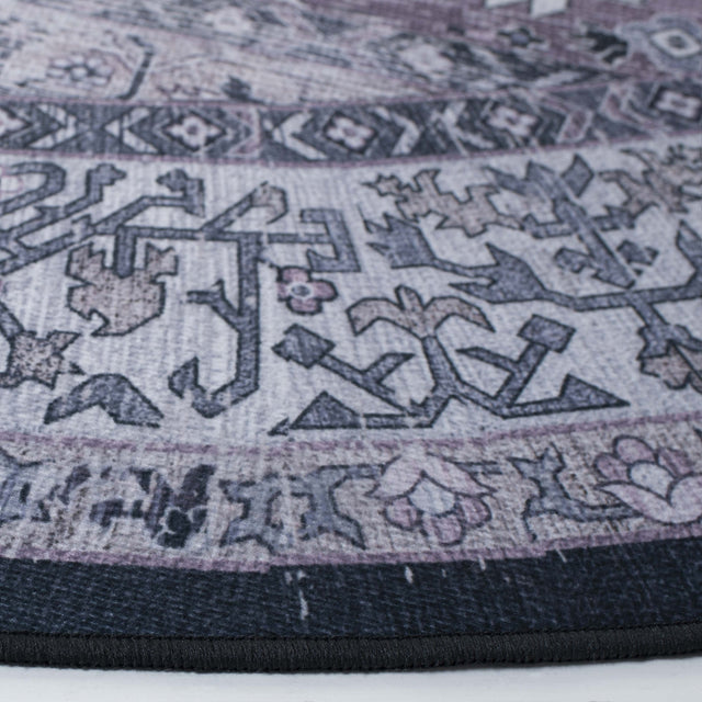 Safavieh Machine Washable Tucson Tsn142Z Black/Beige Rug.