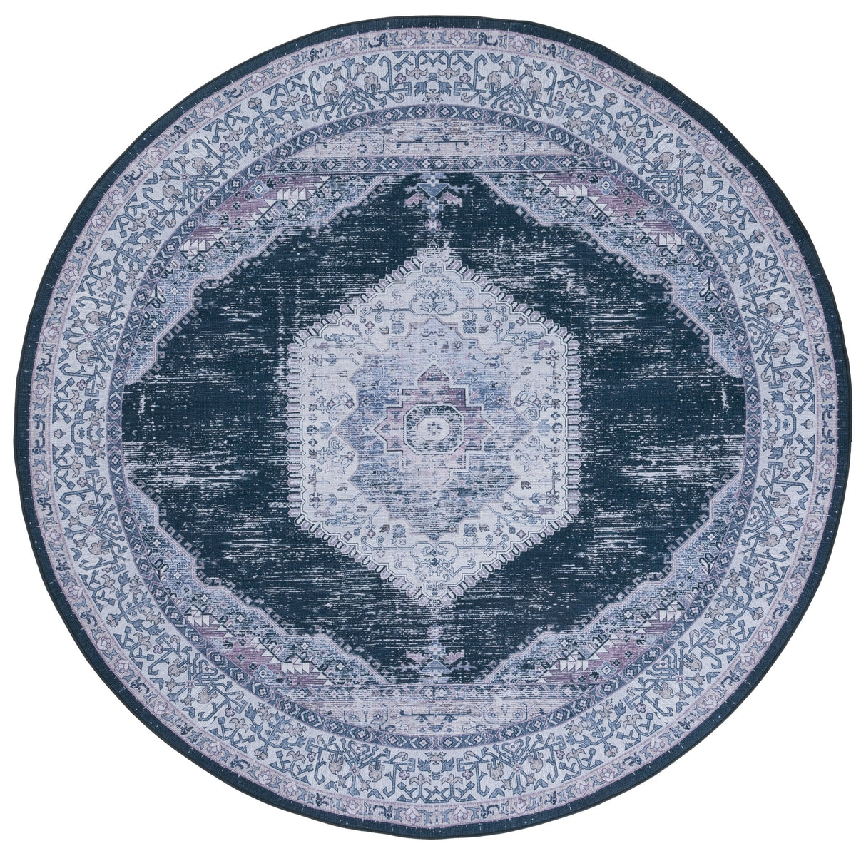 Safavieh Machine Washable Tucson Tsn142Z Black/Beige Rug.