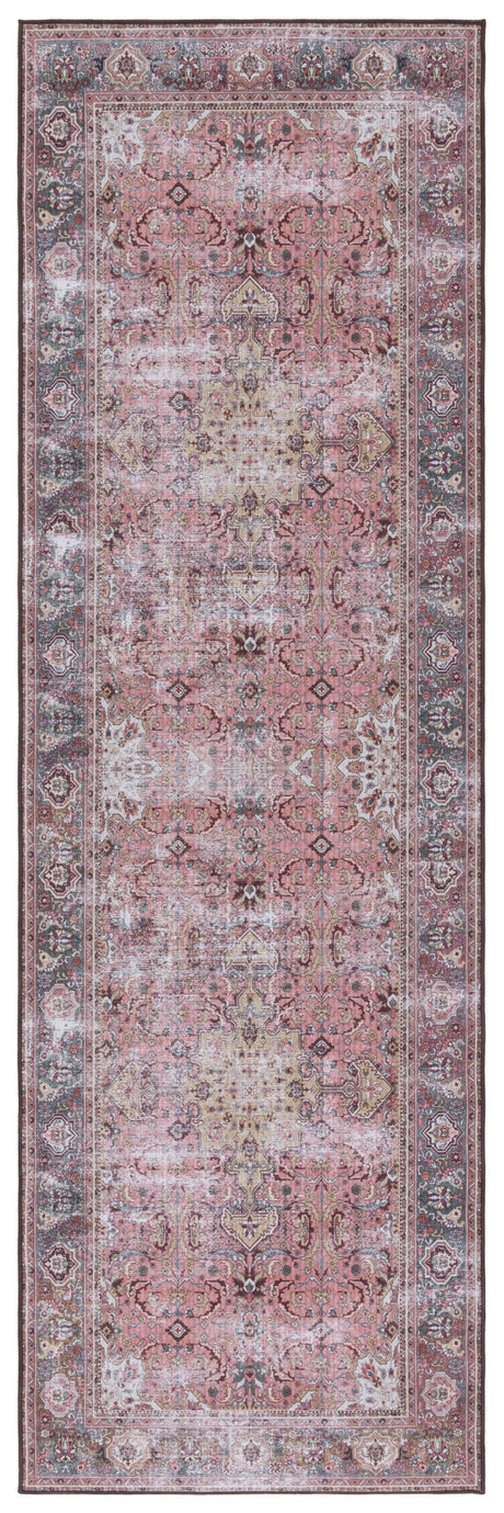 Safavieh Machine Washable Tucson Tsn144U Pink/Beige Rug.