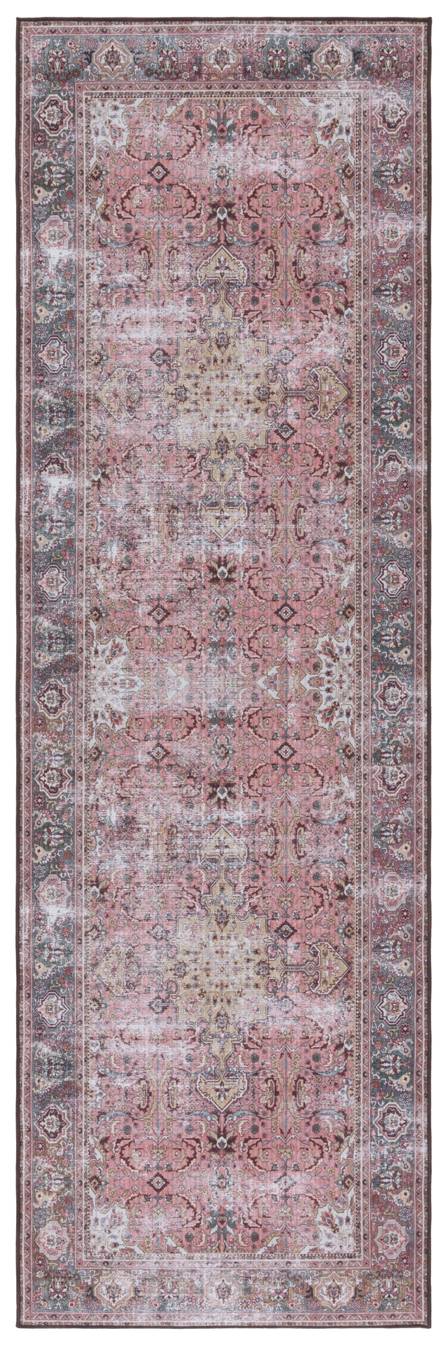 Safavieh Machine Washable Tucson Tsn144U Pink/Beige Rug.