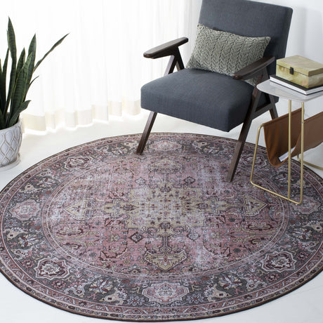 Safavieh Machine Washable Tucson Tsn144U Pink/Beige Rug.