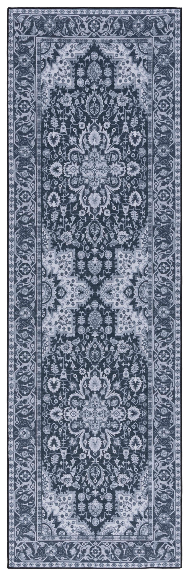 Safavieh Machine Washable Tucson Tsn147Z Black/Beige Rug.