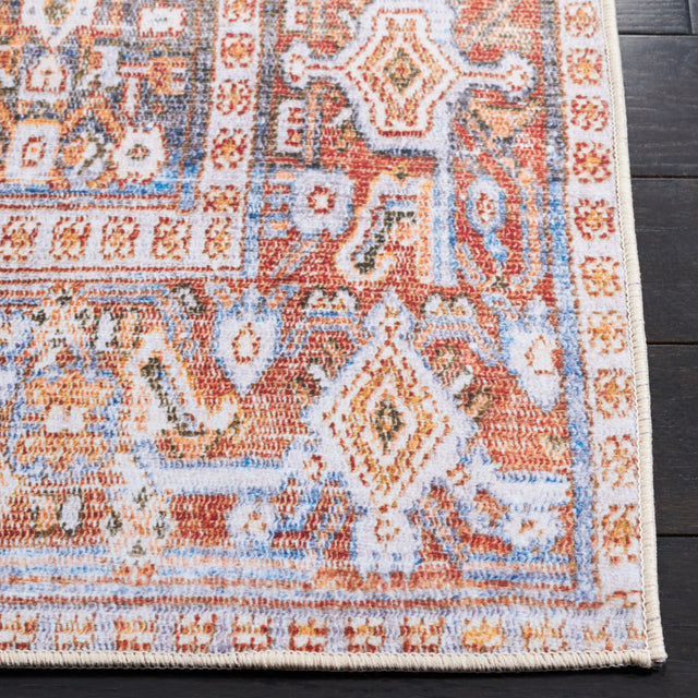 Safavieh Machine Washable Tucson Tsn166B Beige/Rust Rug.