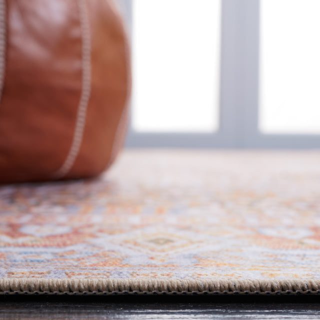 Safavieh Machine Washable Tucson Tsn166B Beige/Rust Rug.