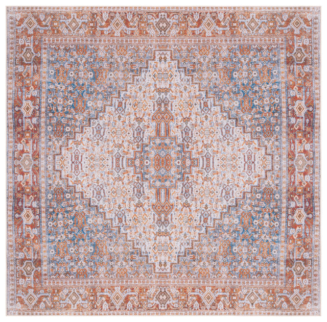 Safavieh Machine Washable Tucson Tsn166B Beige/Rust Rug.