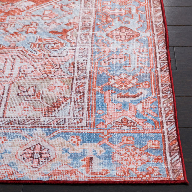Safavieh Machine Washable Tucson Tsn167P Rust/Blue Rug.