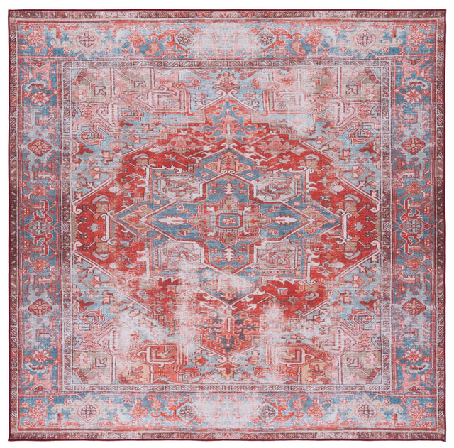 Safavieh Machine Washable Tucson Tsn167P Rust/Blue Rug.