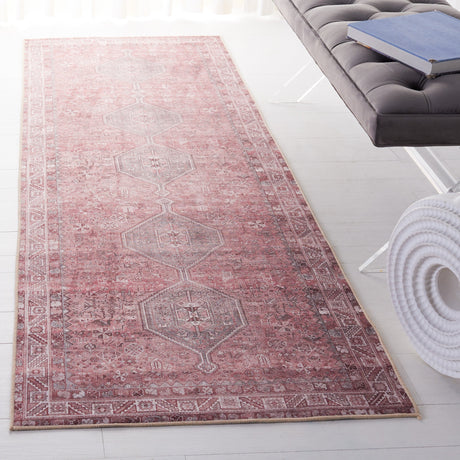 Safavieh Machine Washable Tucson Tsn169P Light Rust/Beige Rug.