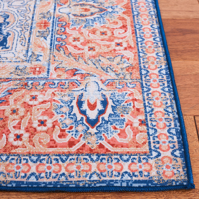 Safavieh Machine Washable Tucson Tsn171P Rust/Blue Rug.
