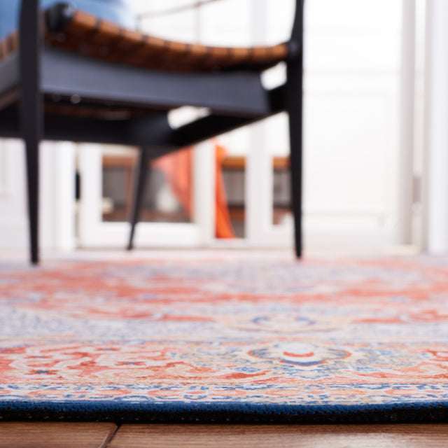 Safavieh Machine Washable Tucson Tsn171P Rust/Blue Rug.