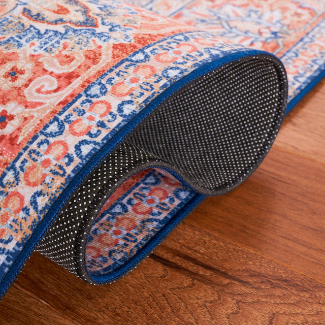 Safavieh Machine Washable Tucson Tsn171P Rust/Blue Rug.