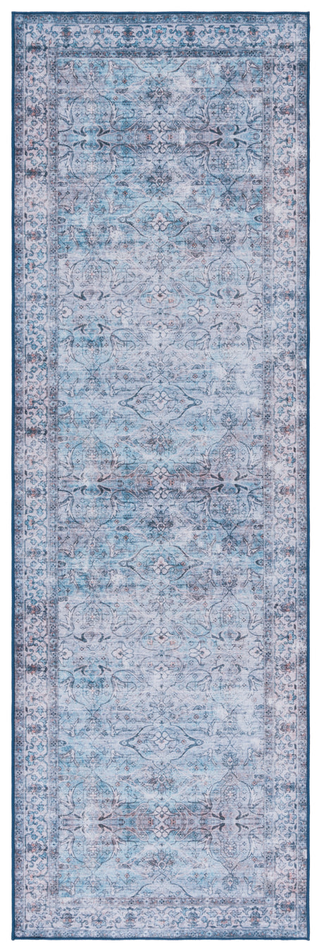 Safavieh Machine Washable Tucson Tsn173J Aqua/Pink Rug.