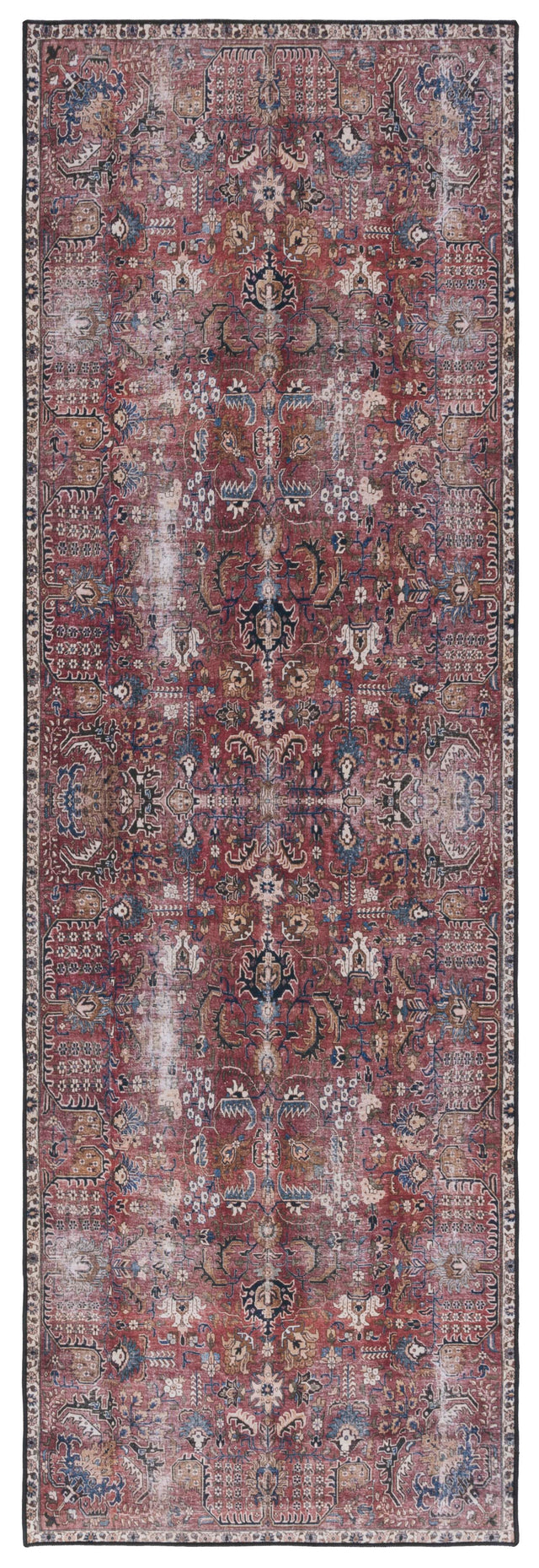 Safavieh Machine Washable Tucson Tsn174Q Red/Beige Rug.