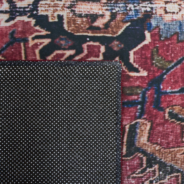 Safavieh Machine Washable Tucson Tsn174Q Red/Beige Rug.