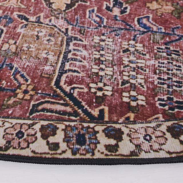 Safavieh Machine Washable Tucson Tsn174Q Red/Beige Rug.