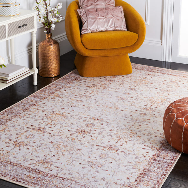 Safavieh Machine Washable Tucson Tsn179B Beige/Gold Rug.