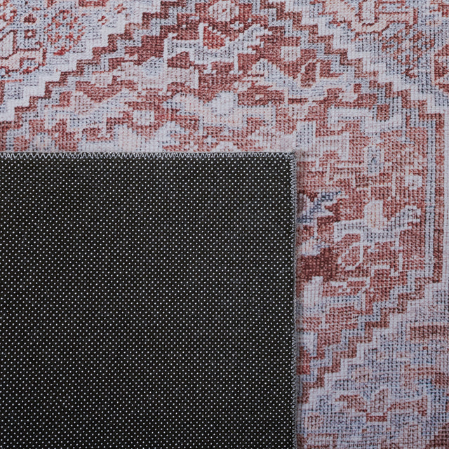 Safavieh Machine Washable Tucson Tsn180F Grey/Rust Rug.