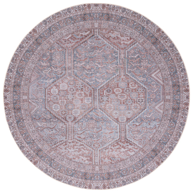 Safavieh Machine Washable Tucson Tsn180F Grey/Rust Rug.