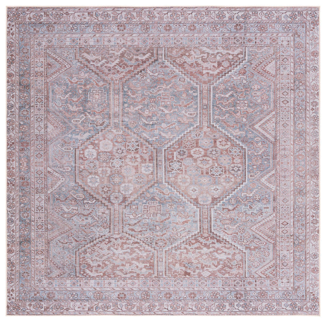 Safavieh Machine Washable Tucson Tsn180F Grey/Rust Rug.