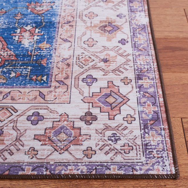 Safavieh Machine Washable Tucson Tsn181B Beige/Blue Rug.