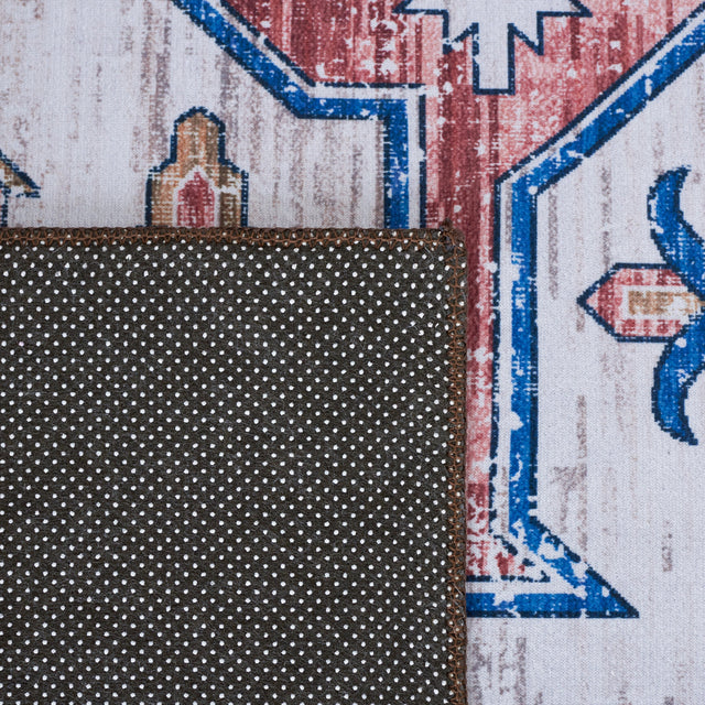 Safavieh Machine Washable Tucson Tsn181B Beige/Blue Rug.