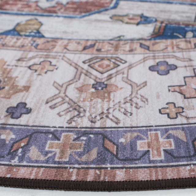 Safavieh Machine Washable Tucson Tsn181B Beige/Blue Rug.