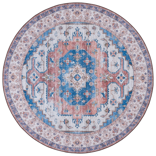 Safavieh Machine Washable Tucson Tsn181B Beige/Blue Rug.