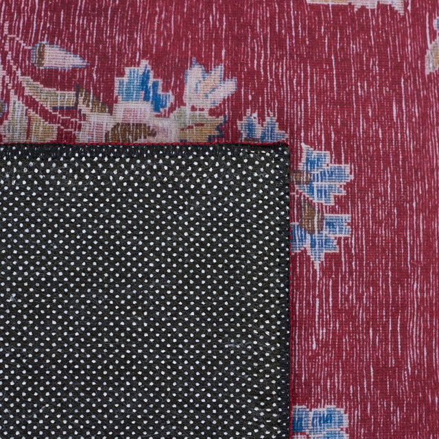 Safavieh Machine Washable Tucson Tsn182Q Red/Navy Rug.