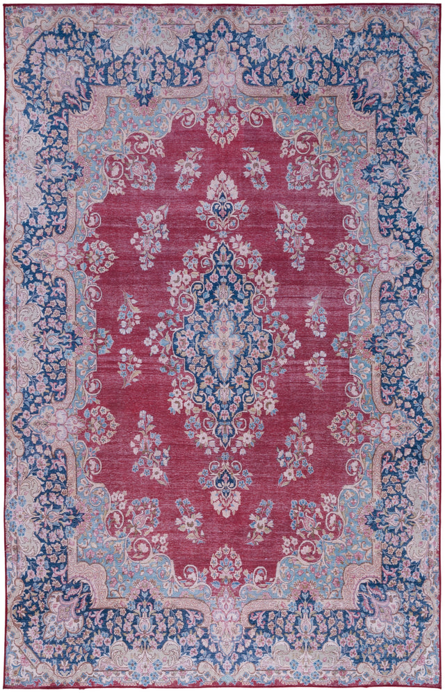 Safavieh Machine Washable Tucson Tsn182Q Red/Navy Rug.