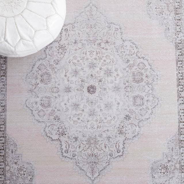 Safavieh Machine Washable Tucson Tsn184B Beige/Light Green Rug.