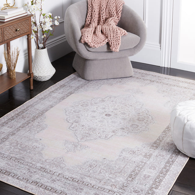 Safavieh Machine Washable Tucson Tsn184B Beige/Light Green Rug.