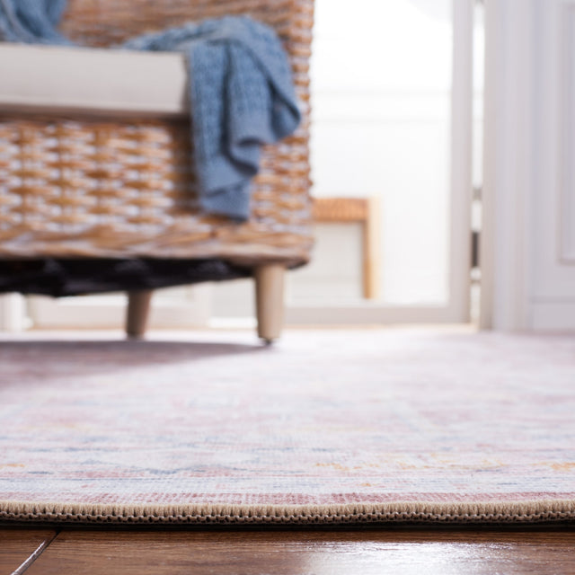 Safavieh Machine Washable Tucson Tsn185P Rust/Beige Rug.