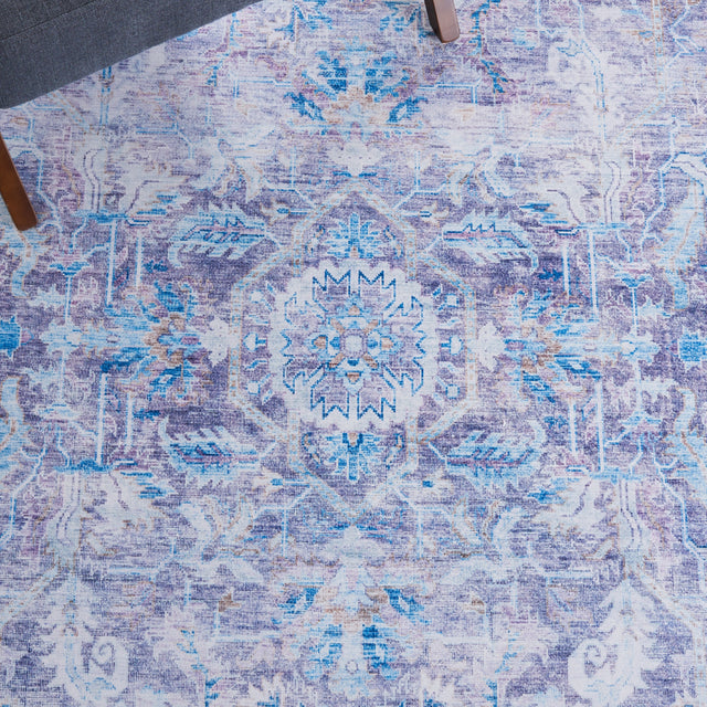 Safavieh Machine Washable Tucson Tsn185V Purple/Blue Rug.