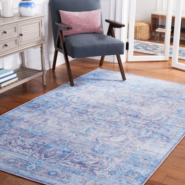 Safavieh Machine Washable Tucson Tsn185V Purple/Blue Rug.