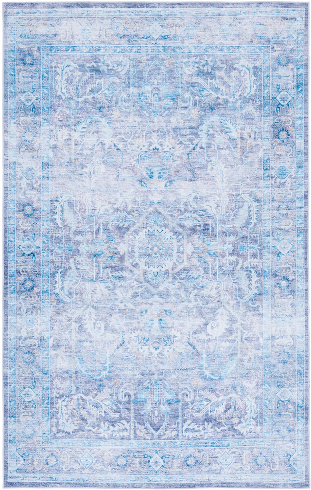 Safavieh Machine Washable Tucson Tsn185V Purple/Blue Rug.