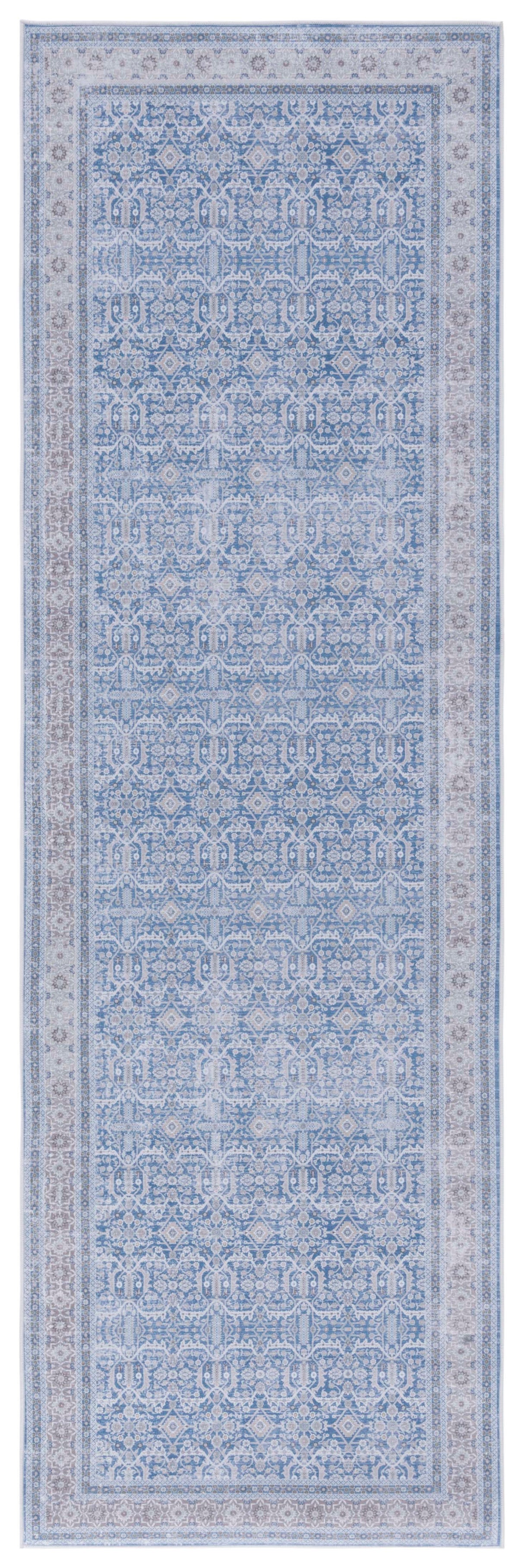 Safavieh Machine Washable Tucson Tsn186M Blue/Rust Rug.