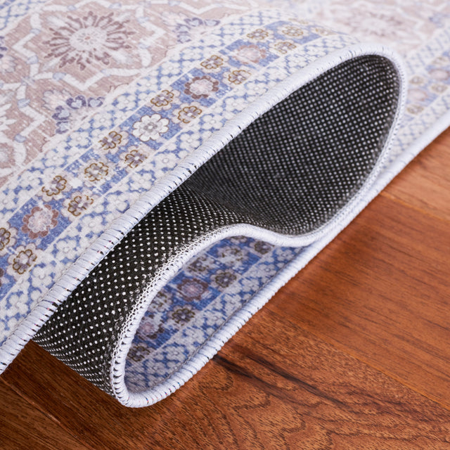 Safavieh Machine Washable Tucson Tsn186M Blue/Rust Rug.