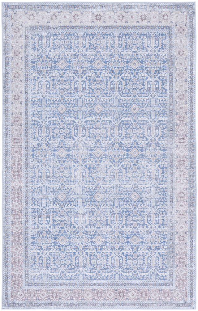 Safavieh Machine Washable Tucson Tsn186M Blue/Rust Rug.